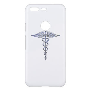 Chrome Like Caduceus Medical Symbol League Uncommon Google Pixel Case