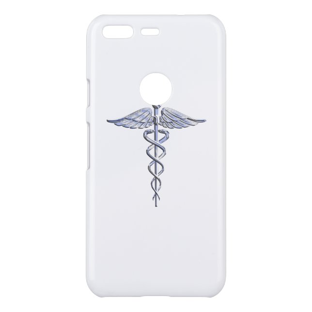 Chrome Like Caduceus Medical Symbol League Uncommon Google Pixel Case (Back)