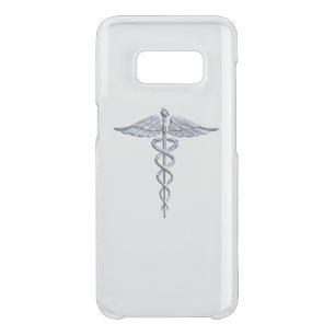 Chrome Like Caduceus Medical Symbol Mother Pearl Uncommon Samsung Galaxy S8 Case