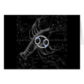 Chrome like Cancer Sign on Hevelius Engraving (Front Horizontal)