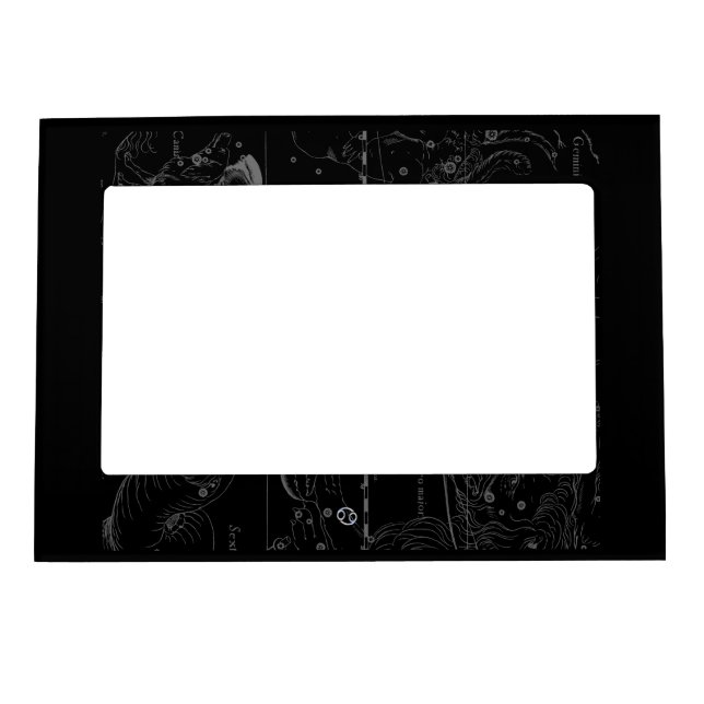 Chrome like Cancer Zodiac Constellation Hevelius Magnetic Photo Frame (Front)