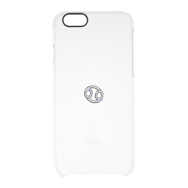 Chrome like Cancer Zodiac Sign on Hevelius Uncommon iPhone Case (Back)