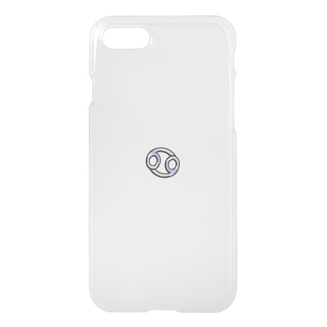 Chrome like Cancer Zodiac Sign on Hevelius Uncommon iPhone Case (Back)