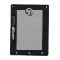 Chrome Like Cancer Zodiac Sign on Snake Skin Style Dry-Erase Board