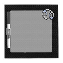 Chrome Like Cancer Zodiac Sign on Snake Skin Style Dry Erase Board