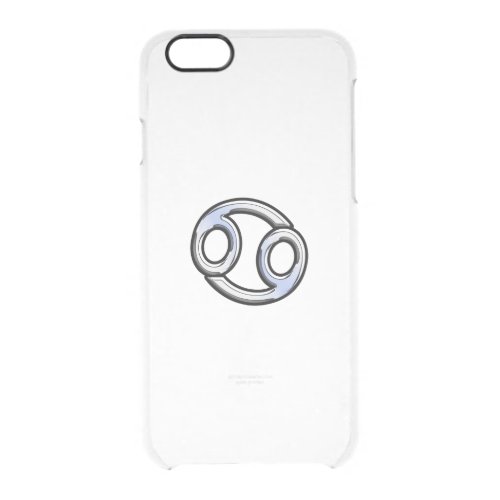 Chrome Like Cancer Zodiac Sign Clear iPhone 66S Case