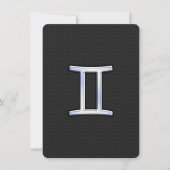 Chrome Like Gemini Zodiac Sign (Front)