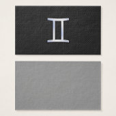Chrome Like Gemini Zodiac Sign (Front & Back)