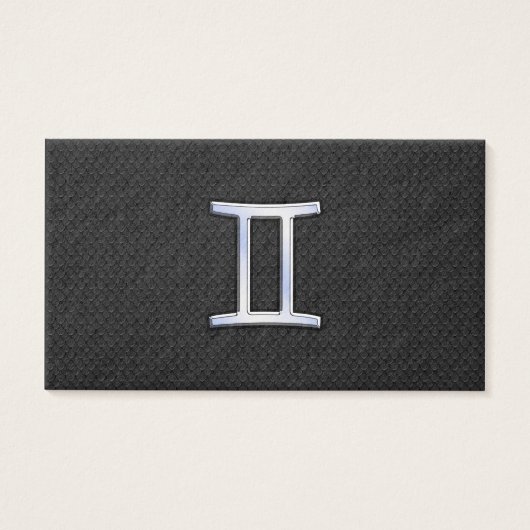 Chrome Like Gemini Zodiac Sign (Front)