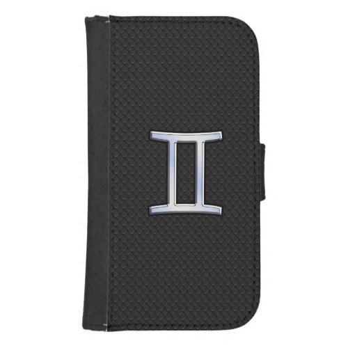 Chrome Like Gemini Zodiac Sign Samsung S4 Wallet Case