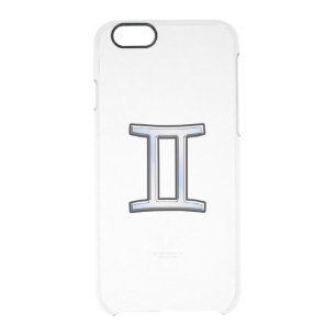 Chrome Like Gemini Zodiac Sign Clear iPhone 6/6S Case