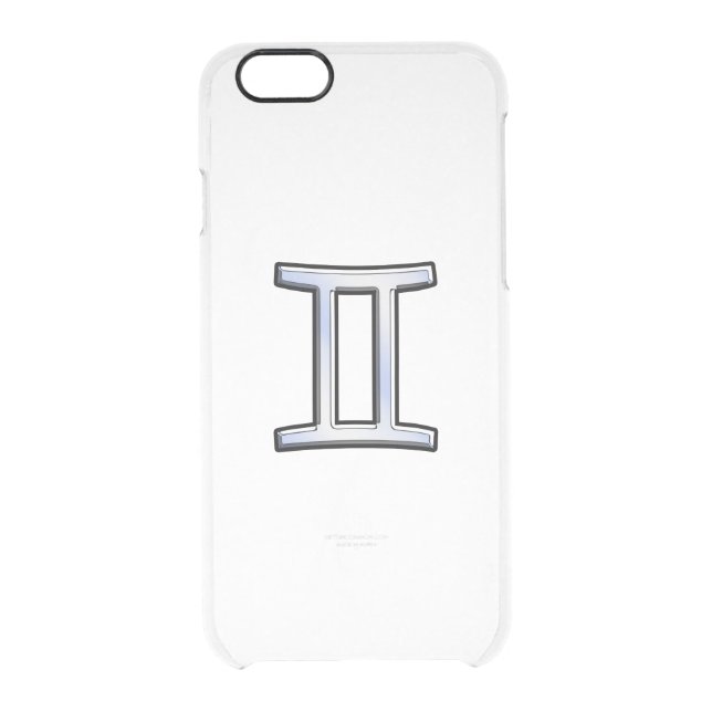 Chrome Like Gemini Zodiac Sign Uncommon iPhone Case (Back)