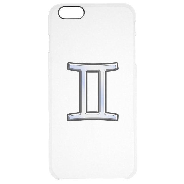 Chrome Like Gemini Zodiac Sign Uncommon iPhone Case (Back)