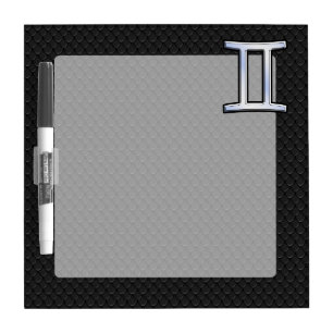 Chrome Like Gemini Zodiac Symbol Dry-Erase Board