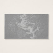 Chrome Like Leo Zodiac Constellation Map Hevelius (Back)