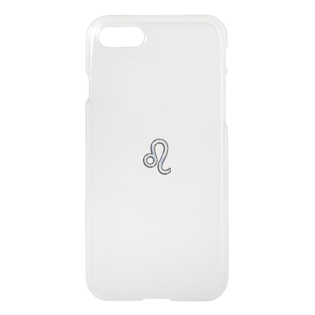 Chrome Like Leo Zodiac Constellation Map Hevelius Uncommon iPhone Case (Back)