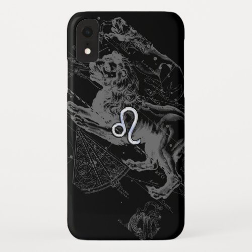 Chrome like Leo Zodiac Sign on Hevelius 1690 iPhone XR Case