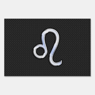 Chrome Like Leo Zodiac Sign on snake skin