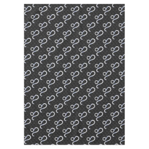 Chrome Like Leo Zodiac Sign on Snake Skin Decor Tablecloth