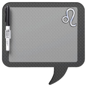 Chrome Like Leo Zodiac Sign on snake skin Dry Erase Board