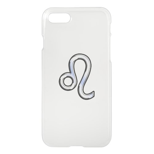 Chrome Like Leo Zodiac Symbol on snake skin iPhone SE87 Case