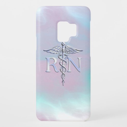 Chrome Like RN Caduceus Medical Mother Pearl Case_Mate Samsung Galaxy S9 Case