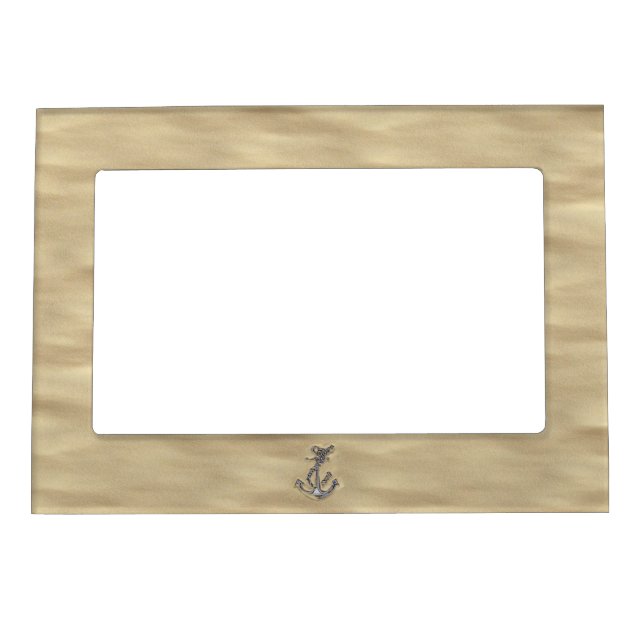 Chrome Like Rope Anchor in the Sand Magnetic Frame (Front)