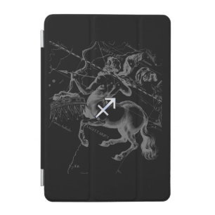Chrome like Sagittarius Zodiac Sign on Hevelius iPad Mini Cover