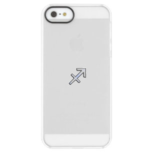 Chrome like Sagittarius Zodiac Sign on Hevelius Permafrost iPhone SE/5/5s Case