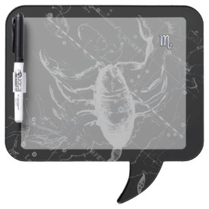 Chrome like Scorpio Zodiac Sign on Hevelius 1690 Dry-Erase Board