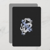 Chrome like silver Dragon Black Snake Skin style (Front/Back)