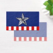 Chrome Like Silver Star Festive Patriotic Colors (Desk)