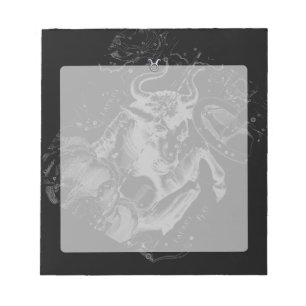 Chrome like Taurus Sign on Hevelius Notepad