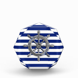 Chrome Like Wheel on Nautical Stripes Award
