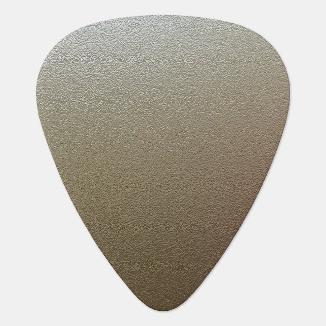 Chrome Look Guitar Pick (Front)