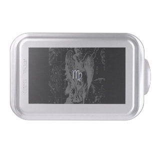 Chrome looks Virgo Zodiac Sign on Hevelius Cake Pan