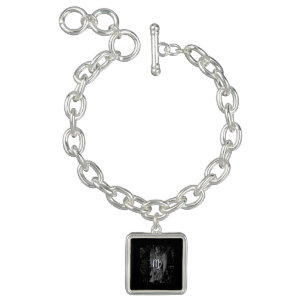 Chrome looks Virgo Zodiac Sign on Hevelius Charm Bracelet