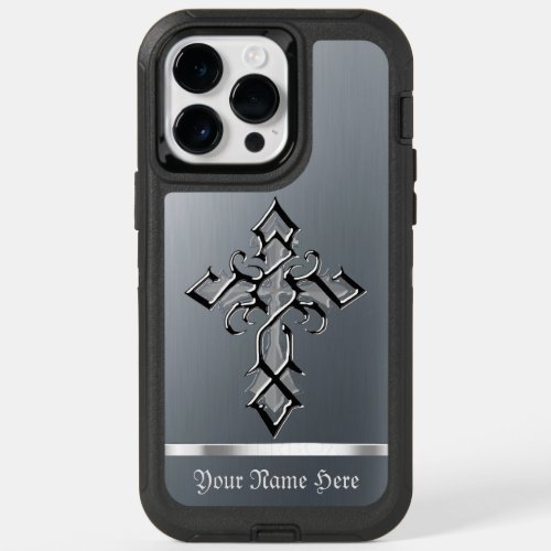 Chrome Medieval Cross iPhone 14 Pro Max Case