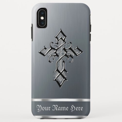 Chrome Medieval Cross iPhone XS Max Case