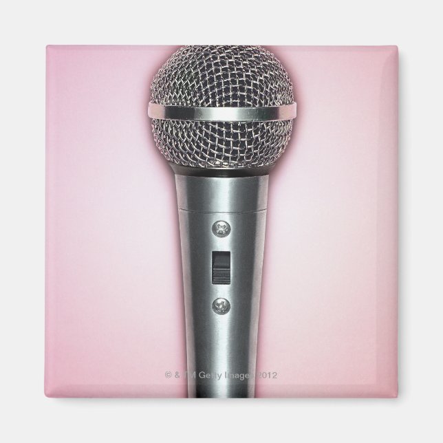 Chrome Microphone Magnet (Front)
