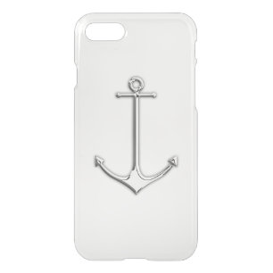 Chrome Nautical Anchor iPhone SE/8/7 Case