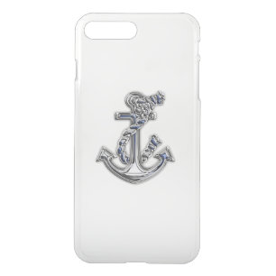 Chrome Nautical Anchor iPhone 8 Plus/7 Plus Case