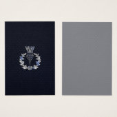 Chrome on Carbon Fiber Print Scottish Thistle (Front & Back)