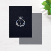 Chrome on Carbon Fiber Print Scottish Thistle (Desk)