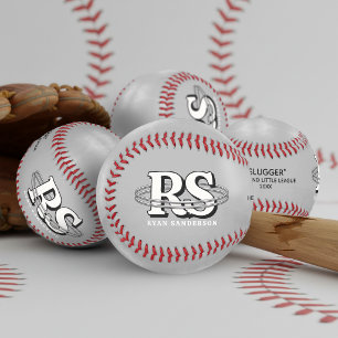 Chrome Orbit Monogram Initials Any Color ID1331 Baseball