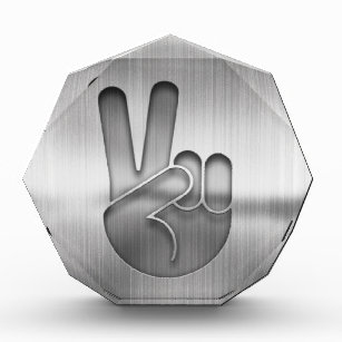 Chrome Peace Hand Award