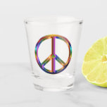Chrome Peace Sign Shot Glass