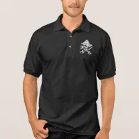 Pirate Captain Skull Men's Polo-Shirt Short Sleeve Golf Shirts Casual  Collared T-Shirt