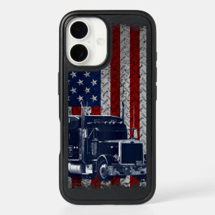 Chrome Rig & Flag – Metallic Tribute iPhone 16 Case