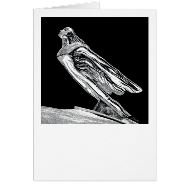 "Chrome Rising" - Goddess Hood Ornament (Front)